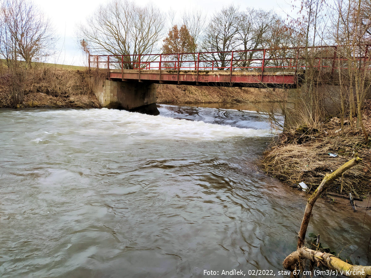 rkm. 14,3 Jez a most u Nahořan
