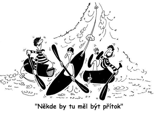 Někde by tu měl být přítok