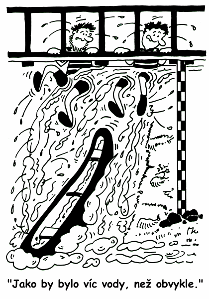 Jako by bylo víc vody, než obvykle.