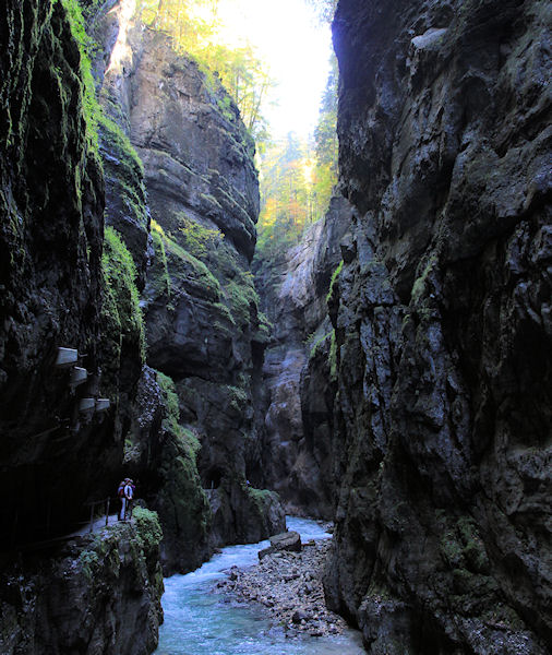 soutěska Partnachklamm soutěska Partnachklamm
