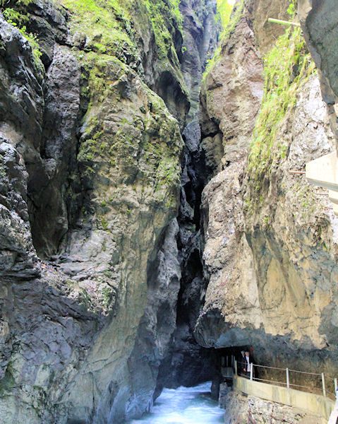 soutěska Partnachklamm soutěska Partnachklamm