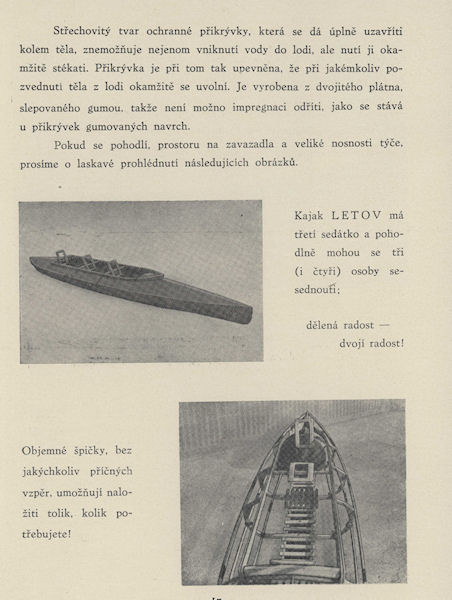 Skládací kajak Letov Skládací kajak Letov