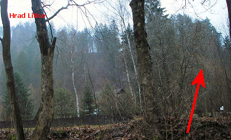 Vystupni misto na konci oblouku Vystupni misto na konci oblouku