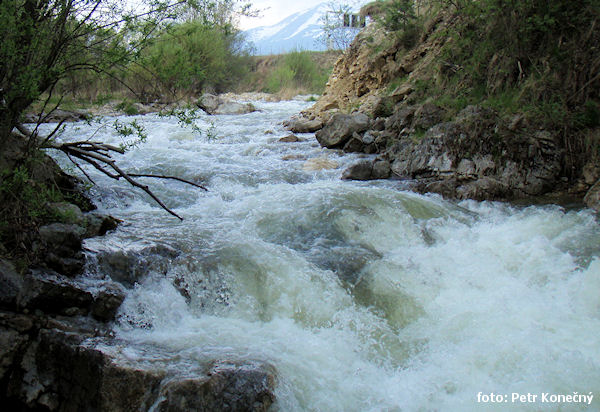 Poprad - úvodní peřej před nebezpečnou kaskádou