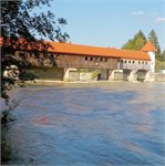 Jez na Isar u města Icking za 300 m3/s