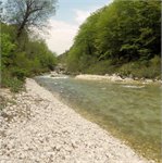 3. soutěska - místo na zastavení před soutěskou  05/2022, Kršovec 12 m3/s