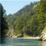 Začátek kaňonu 08/2025, 23 m3/s Hutte